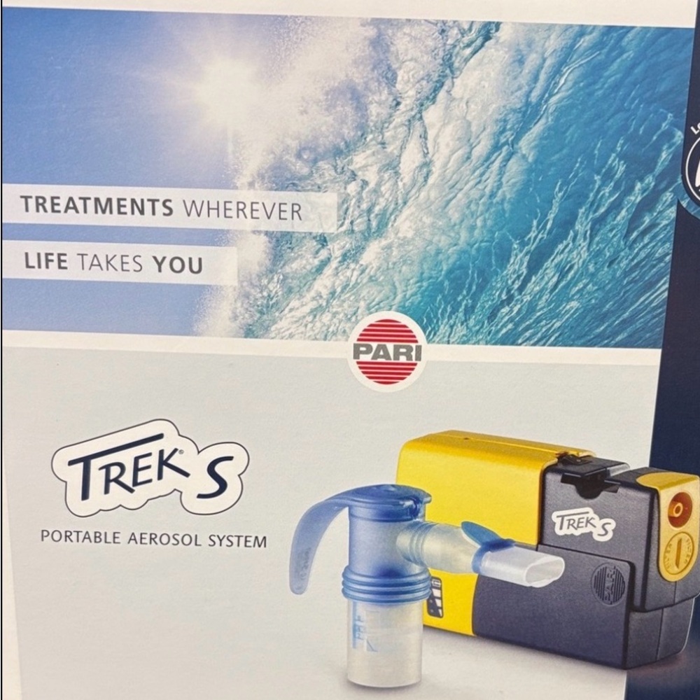 PARI Trek S Portable Aerosol System - Yellow and Blue